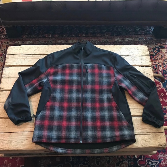 Pendleton Performance Coat - Plaid Ombre Wool - L - Picture 1 of 11